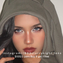 將圖片載入圖庫檢視器 現貨 淨白提花🩶 Tina 灰色 gray 14.20mm 半年拋 (兩片裝) 🎀可預訂請撳度數選項中最下🎀 ✨$100/3對✨