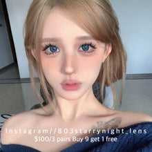 將圖片載入圖庫檢視器 現貨 末世藍海💙 afqueen 藍色 blue 14.50mm 年拋 (兩片裝) 🎀可預訂請撳度數選項中最下🎀 ✨$100/3對✨