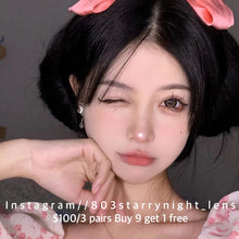 將圖片載入圖庫檢視器 現貨 甜櫻芭比棕🤎Xiyou 啡色 brown 14.50mm 年拋 (兩片裝)🎀可預訂請撳度數選項中最下🎀 ✨$100/3對✨