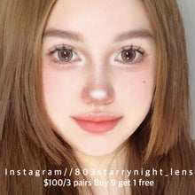 將圖片載入圖庫檢視器 現貨 小作者🤎 afqueen 啡色 brown 14.20mm 年拋 (兩片裝) 🎀可預訂請撳度數選項中最下🎀 ✨$100/3對✨