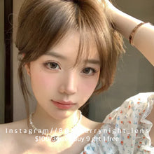 將圖片載入圖庫檢視器 新品預訂✨ 花田烏龍🤎 af 啡色 brown 14.20mm 年拋 (兩片裝) 🎀可預訂請撳度數選項中最下🎀 ✨$100/3對✨