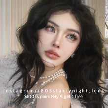 將圖片載入圖庫檢視器 現貨 惡魔女🩶 af Queen 灰色 gray 14.00mm 年拋 (兩片裝) 🎀可預訂請撳度數選項中最下🎀 ✨$100/3對✨