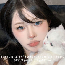 將圖片載入圖庫檢視器 現貨 晴空夜幕💙 ovolook 藍色 blue 14.50mm 半年拋 (兩片裝) 🎀可預訂請撳度數選項中最下🎀 ✨$100/3對✨