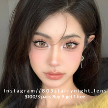 將圖片載入圖庫檢視器 現貨 黃糖冰花💛xiyou啡色 brown 14.50mm 年拋 (兩片裝 🎀可預訂請撳度數選項中最下🎀 ✨$100/3對✨