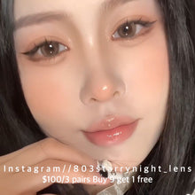 將圖片載入圖庫檢視器 現貨 波光奶咖🤎ovo 啡色 brown 14.00mm 半年拋 (兩片裝) 🎀可預訂請撳度數選項中最下🎀 ✨$100/3對✨