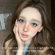 將圖片載入圖庫檢視器 現貨 爆改人魚🩵  Tina 藍色 blue 14.50mm 半年拋 (兩片裝) 🎀可預訂請撳度數選項中最下🎀 ✨$100/3對✨