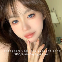 將圖片載入圖庫檢視器 新品預訂✨ 水滴光環🩵 Tina 灰藍色 blue 14.20mm 半年拋 (兩片裝) 🎀可預訂請撳度數選項中最下🎀 ✨$100/3對✨