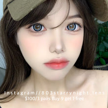 將圖片載入圖庫檢視器 新品預訂✨ 夏日甜果藍💙 af 藍色 blue 14.50mm 年拋 (兩片裝)🎀可預訂請撳度數選項中最下🎀 ✨$100/3對✨