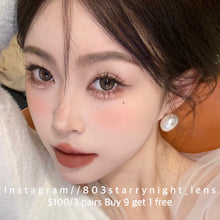 將圖片載入圖庫檢視器 現貨 比特星💫🤎xiyou 啡色brown 14.00mm 年拋 (兩片裝)🎀可預訂請撳度數選項中最下🎀 ✨$100/3對✨