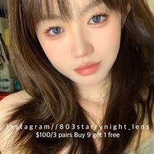將圖片載入圖庫檢視器 新品預訂✨ 水滴光環🩵 Tina 灰藍色 blue 14.20mm 半年拋 (兩片裝) 🎀可預訂請撳度數選項中最下🎀 ✨$100/3對✨