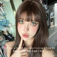 將圖片載入圖庫檢視器 新品預訂✨ 亞洲歐巴💚 af 綠色 green 14.50mm 年拋 (兩片裝) 🎀可預訂請撳度數選項中最下🎀 ✨$100/3對✨