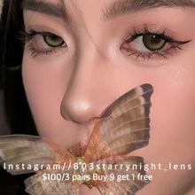 將圖片載入圖庫檢視器 現貨 暗夜森林 ovolook 綠色 green 14.20mm 半年拋 (兩片裝) 🎀可預訂請撳度數選項中最下🎀 ✨$100/3對✨