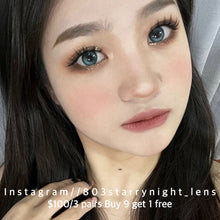 將圖片載入圖庫檢視器 現貨 晴空夜幕💙 ovolook 藍色 blue 14.50mm 半年拋 (兩片裝) 🎀可預訂請撳度數選項中最下🎀 ✨$100/3對✨