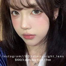 將圖片載入圖庫檢視器 新品預訂✨  蜂窩奶茶🧋thestarlens 啡色 brown 14.20mm 半年拋 (兩片裝) 🎀可預訂請撳度數選項中最下🎀 ✨$100/3對✨