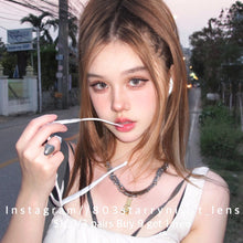 將圖片載入圖庫檢視器 現貨 早安情話 af queen 啡色 brown 14.20mm 年拋 (兩片裝)🎀可預訂請撳度數選項中最下🎀 ✨$100/3對✨