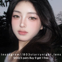 將圖片載入圖庫檢視器 現貨 遠洋桔梗🍊💛 af Queen 啡色 Bronw 14.50mm 年拋 (兩片裝)🎀可預訂請撳度數選項中最下🎀 ✨$100/3對✨