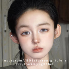 將圖片載入圖庫檢視器 現貨 水光泡泡🫧🩶 af 灰色 gray 14.2mm 年拋(兩片裝)🎀可預訂請撳度數選項中最下🎀 ✨$100/3對✨