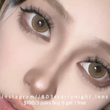 將圖片載入圖庫檢視器 現貨 遠洋桔梗🍊💛 af Queen 啡色 Bronw 14.50mm 年拋 (兩片裝)🎀可預訂請撳度數選項中最下🎀 ✨$100/3對✨