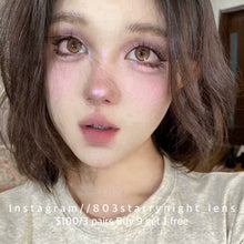 將圖片載入圖庫檢視器 新品預訂✨  蜂窩奶茶🧋thestarlens 啡色 brown 14.20mm 半年拋 (兩片裝) 🎀可預訂請撳度數選項中最下🎀 ✨$100/3對✨