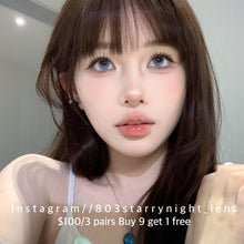 將圖片載入圖庫檢視器 現貨 冰水泡泡🫧🩵 af 藍色 blue 14.20mm 年拋(兩片裝)🎀可預訂請撳度數選項中最下🎀 ✨$100/3對✨