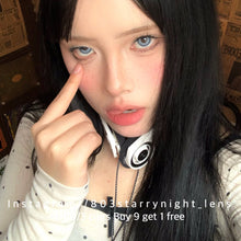 將圖片載入圖庫檢視器 現貨 海巫婆🩵 af Queen 藍色 blue 14.00mm 年拋 (兩片裝) 🎀可預訂請撳度數選項中最下🎀 ✨$100/3對✨