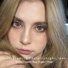 將圖片載入圖庫檢視器 現貨 螢火蜜蠟💛 ovo 啡色 brown 14.20mm 半年拋 (兩片裝) 🎀可預訂請撳度數選項中最下🎀 ✨$100/3對✨