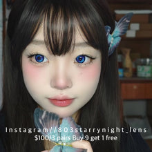 將圖片載入圖庫檢視器 現貨 香凝蝶翅🦋 af 紫色 藍色 blue Purple 14.50mm 年拋(兩片裝)🎀可預訂請撳度數選項中最下🎀 ✨$100/3對✨