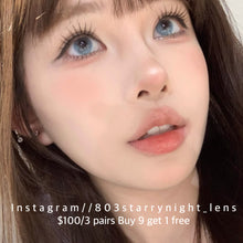 將圖片載入圖庫檢視器 現貨 冰水泡泡🫧🩵 af 藍色 blue 14.20mm 年拋(兩片裝)🎀可預訂請撳度數選項中最下🎀 ✨$100/3對✨