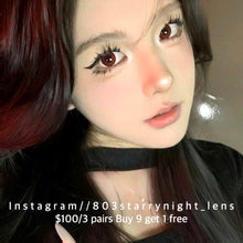 將圖片載入圖庫檢視器 現貨 赤紅連❤️ afqueen 紅色 red 14.50mm 年拋 (兩片裝) 🎀可預訂請撳度數選項中最下🎀 ✨$100/3對✨