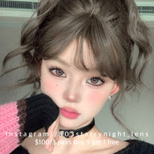 將圖片載入圖庫檢視器 現貨  黑鴨粉邂逅 🩷 afqueen 粉紅色 pink 14.50mm 年拋 (兩片裝) 🎀可預訂請撳度數選項中最下🎀 ✨$100/3對✨