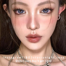 將圖片載入圖庫檢視器 現貨 超大芭比藍莓🫐 af queen 藍色 blue 14.50mm 年拋 (兩片裝) 🎀可預訂請撳度數選項中最下🎀 ✨$100/3對✨