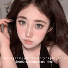 將圖片載入圖庫檢視器 現貨 海洋公主🩶 afqueen 灰色 gray 14.50mm 年拋 (兩片裝) 🎀可預訂請撳度數選項中最下🎀 ✨$100/3對✨