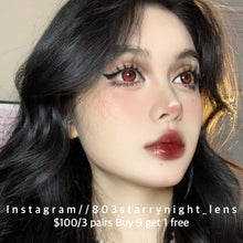 將圖片載入圖庫檢視器 現貨 血泣玫瑰🩸🌹 ovo 紅色 red 14.50mm 半年拋 (兩片裝)🎀可預訂請撳度數選項中最下🎀 ✨$100/3對✨