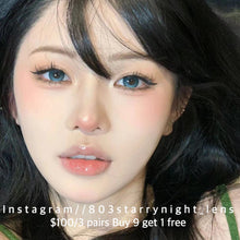 將圖片載入圖庫檢視器 現貨 晴空夜幕💙 ovolook 藍色 blue 14.50mm 半年拋 (兩片裝) 🎀可預訂請撳度數選項中最下🎀 ✨$100/3對✨