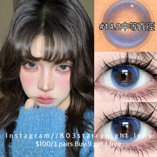 將圖片載入圖庫檢視器 現貨 救贖芭比💙 Thestarlens 藍色 BLUE 14.20mm 半年拋 (兩片裝)🎀可預訂請撳度數選項中最下🎀 ✨$100/3對✨