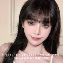 將圖片載入圖庫檢視器 現貨 那藍花園💙 afqueen 藍色 blue 14.50mm 年拋 (兩片裝) 🎀可預訂請撳度數選項中最下🎀 ✨$100/3對✨