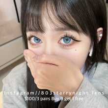 將圖片載入圖庫檢視器 現貨 AI冰美人💙 Tina 藍色 blue 14.20mm 半年拋 (兩片裝) 🎀可預訂請撳度數選項中最下🎀 ✨$100/3對✨