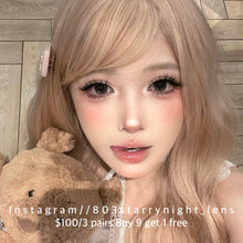 將圖片載入圖庫檢視器 新品預訂✨ 大大亮灰🩶 af 灰色 gray 14.50mm 年拋 (兩片裝) 🎀可預訂請撳度數選項中最下🎀 ✨$100/3對✨