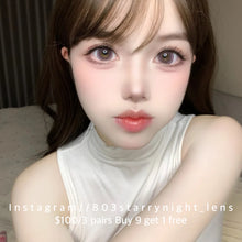 將圖片載入圖庫檢視器 現貨 莫奈粉咖🤎  af 啡色 brown 14.50mm 年拋 (兩片裝) 🎀可預訂請撳度數選項中最下🎀 ✨$100/3對✨