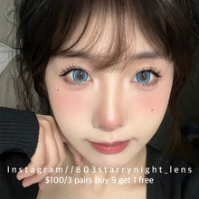 將圖片載入圖庫檢視器 新品預訂✨ 碎冰冰藍🩵 thestarlens 藍色 blue 14.50mm 半年拋 (兩片裝) 🎀可預訂請撳度數選項中最下🎀 ✨$100/3對✨