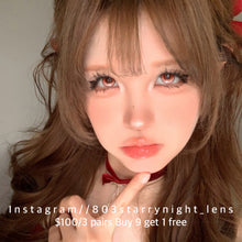 將圖片載入圖庫檢視器 新品預訂✨  熾熱玫瑰🌹❤️ thestarlens 紅色 brown 14.50mm 半年拋 (兩片裝) 🎀可預訂請撳度數選項中最下🎀✨$100/3對✨