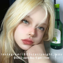 將圖片載入圖庫檢視器 現貨 萊琳青灰💚 ovo 綠色green 14.20mm 半年拋 (兩片裝) 🎀可預訂請撳度數選項中最下🎀 ✨$100/3對✨