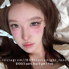 將圖片載入圖庫檢視器 現貨  黑鴨粉邂逅 🩷 afqueen 粉紅色 pink 14.50mm 年拋 (兩片裝) 🎀可預訂請撳度數選項中最下🎀 ✨$100/3對✨