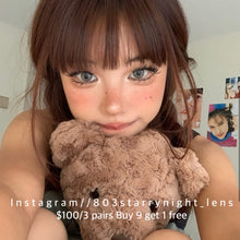 將圖片載入圖庫檢視器 現貨 淨白提花🩶 Tina 灰色 gray 14.20mm 半年拋 (兩片裝) 🎀可預訂請撳度數選項中最下🎀 ✨$100/3對✨