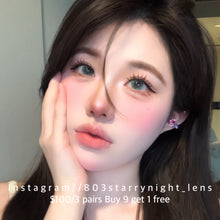 將圖片載入圖庫檢視器 新品預訂✨thestarlens 追光貓🐈14.20mm 綠色 green 半年拋(兩片裝)🎀可預訂請撳度數選項中最下🎀 ✨$100/3對✨