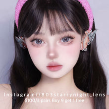 將圖片載入圖庫檢視器 現貨 月光小貓🐱🩶 af queen 灰色 gray 14.50mm 年拋 (兩片裝) 🎀可預訂請撳度數選項中最下🎀 ✨$100/3對✨