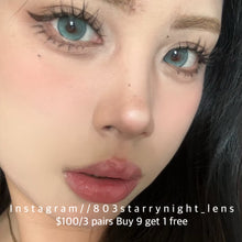 將圖片載入圖庫檢視器 現貨  閃光薄荷💚🩵 af Queen 綠色 藍色 blue  green 14.00mm 年拋 (兩片裝) 🎀可預訂請撳度數選項中最下🎀 ✨$100/3對✨