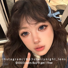 將圖片載入圖庫檢視器 現貨 藍繃帶💙 af queen 藍色 blue 14.50mm 年拋 (兩片裝) 🎀可預訂請撳度數選項中最下🎀 ✨$100/3對✨