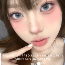 將圖片載入圖庫檢視器 現貨 冰水泡泡🫧🩵 af 藍色 blue 14.20mm 年拋(兩片裝)🎀可預訂請撳度數選項中最下🎀 ✨$100/3對✨