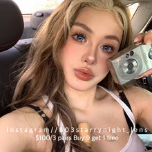 將圖片載入圖庫檢視器 現貨  你好未來💙 af 藍色 blue 14.50mm 年拋 (兩片裝) 🎀可預訂請撳度數選項中最下🎀 ✨$100/3對✨